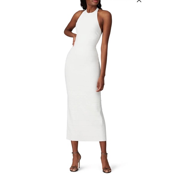 Herve Leger Dress Bandage Halter Gown - Picture 16 of 16